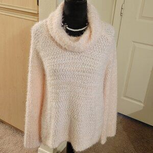 a.n.a Women's Cowlneck Sweater, Pink, Size XL